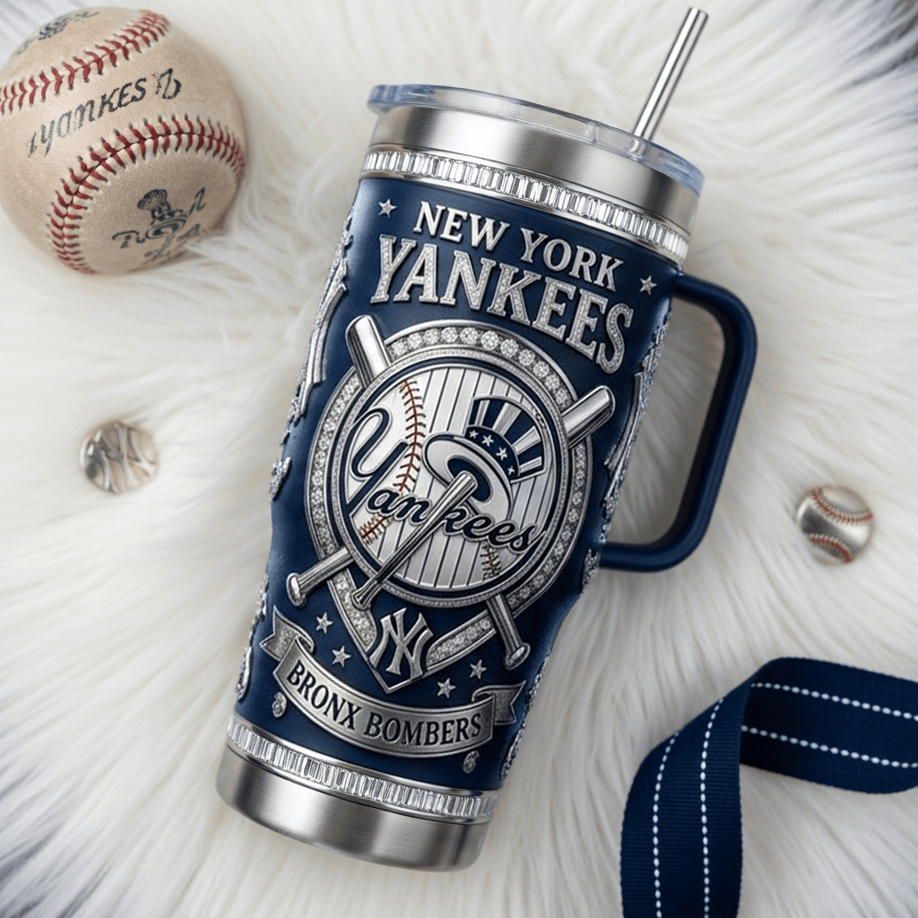 NYY 40oz Tumbler With Handle PDL