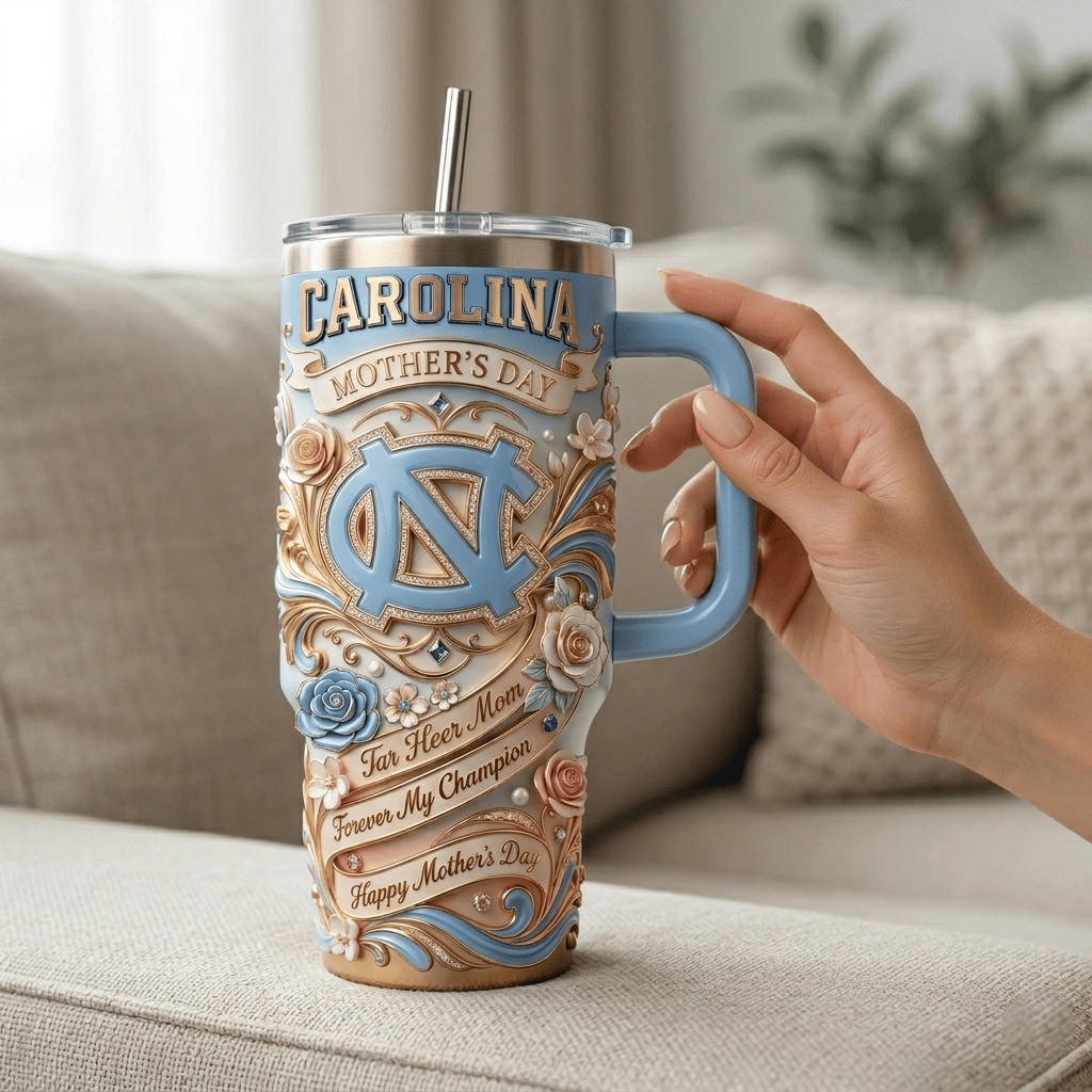 UNC 40oz Tumbler With Handle HTTT