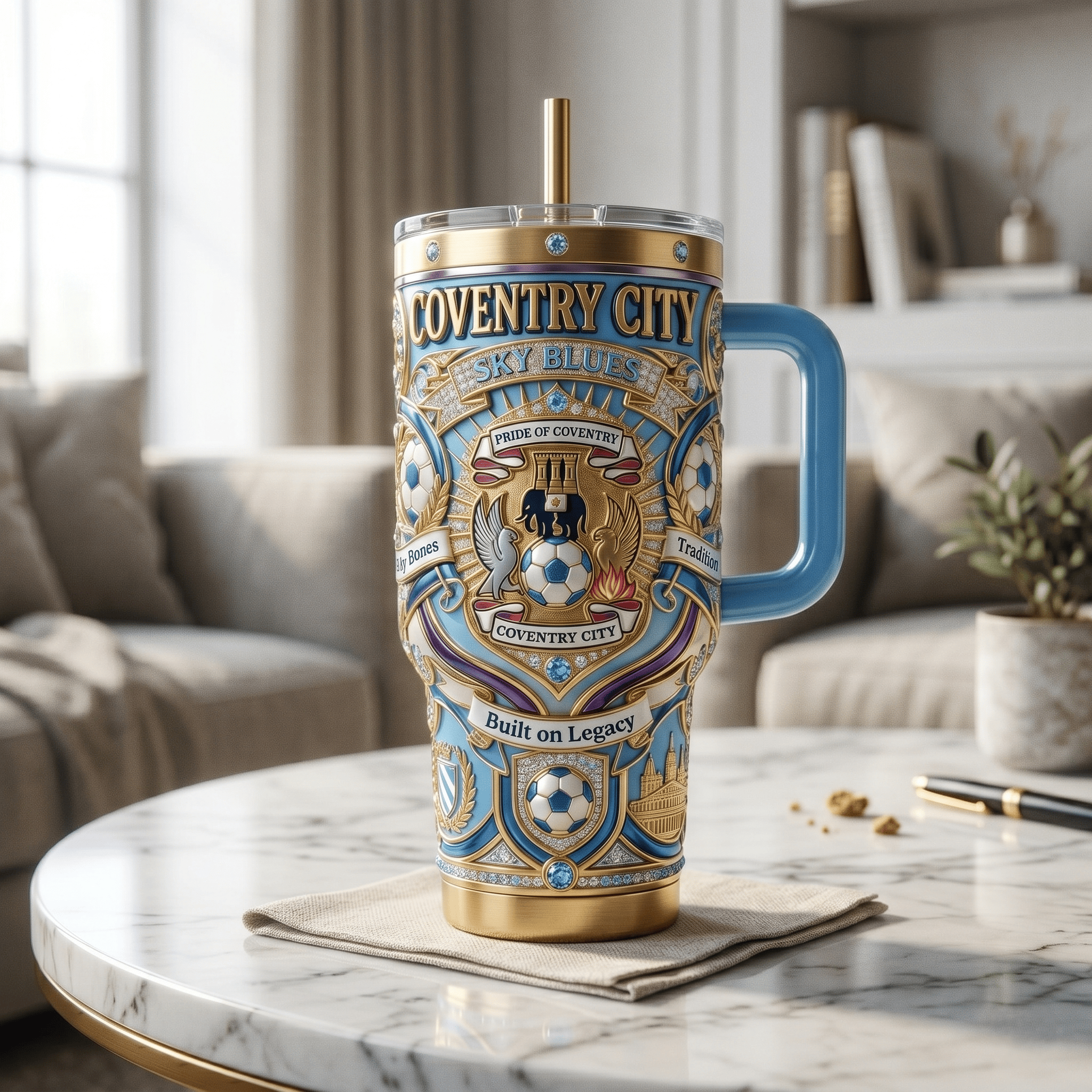 COV 40oz Tumbler With Handle HTTT